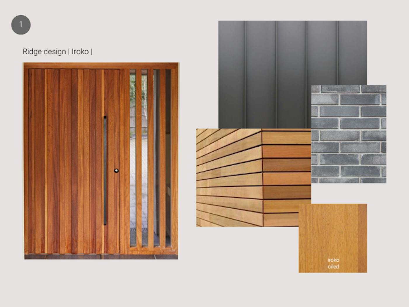 Iroko door exterior styling ideas