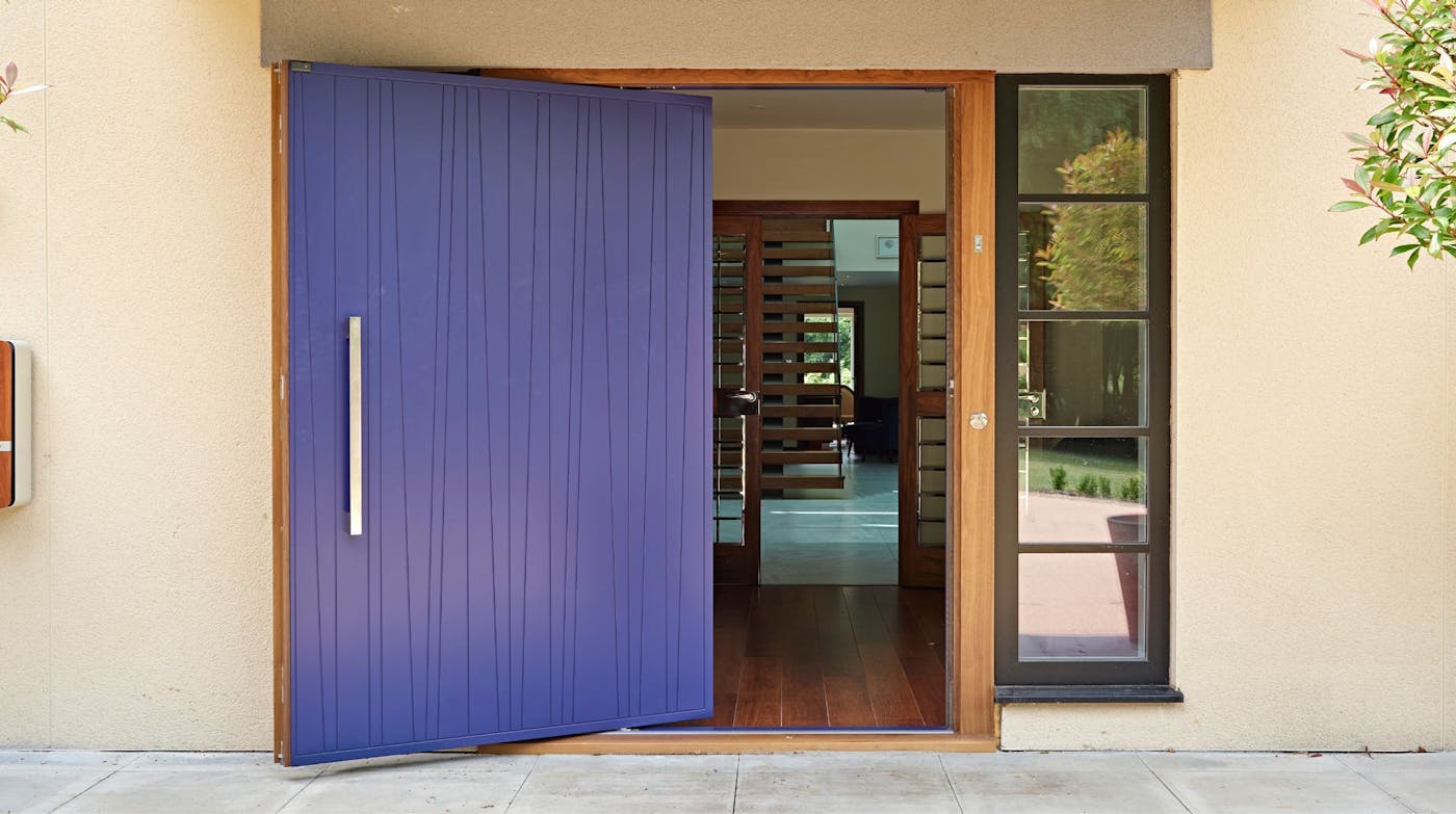 Milano V pivot door dual coloured