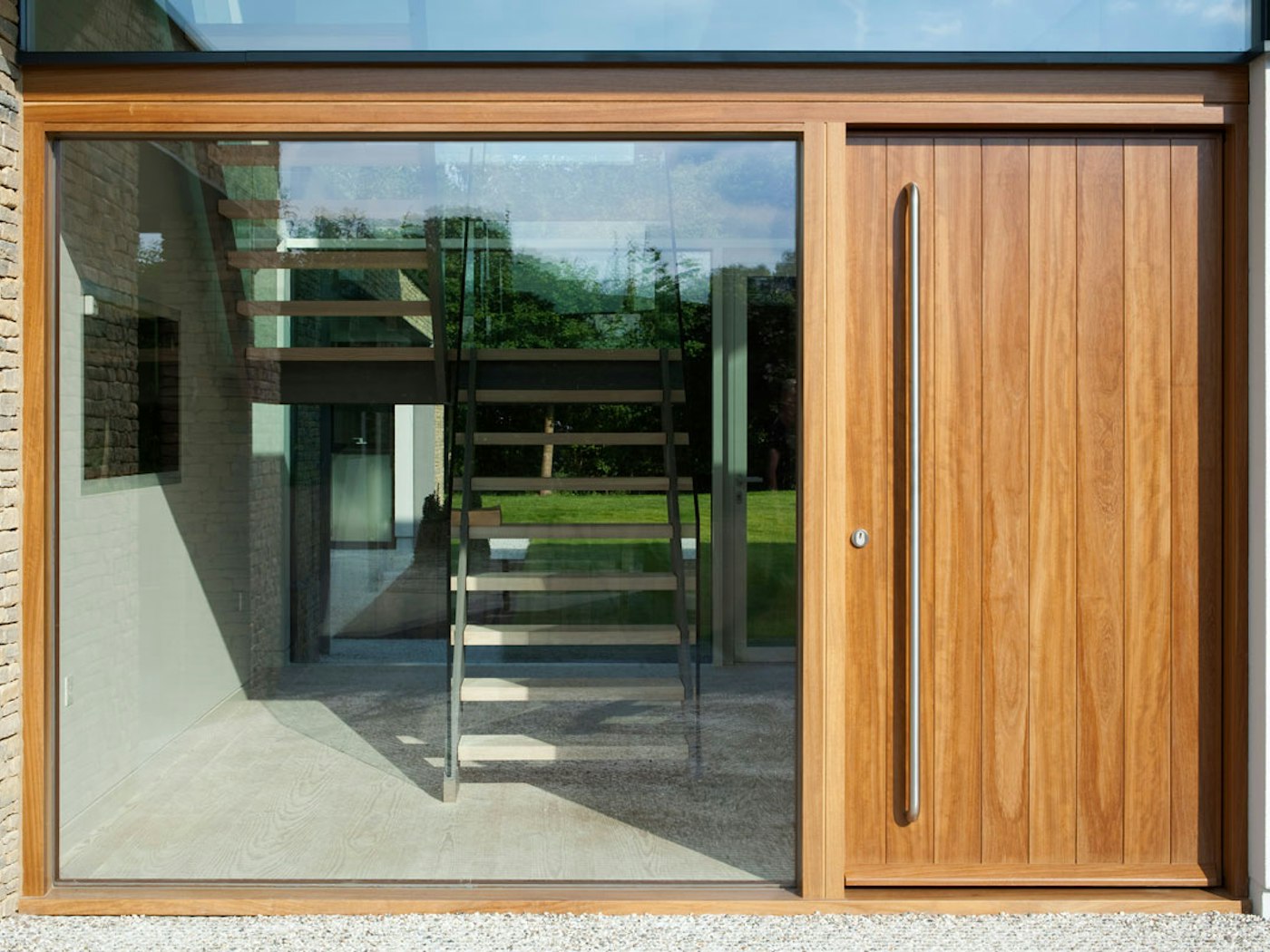 Oak wood | Sidelight (glass panel) | Porto front door 