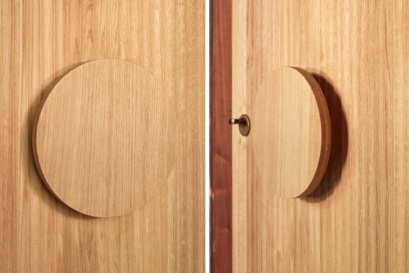 Reed in oak close up detail and oak luna handle