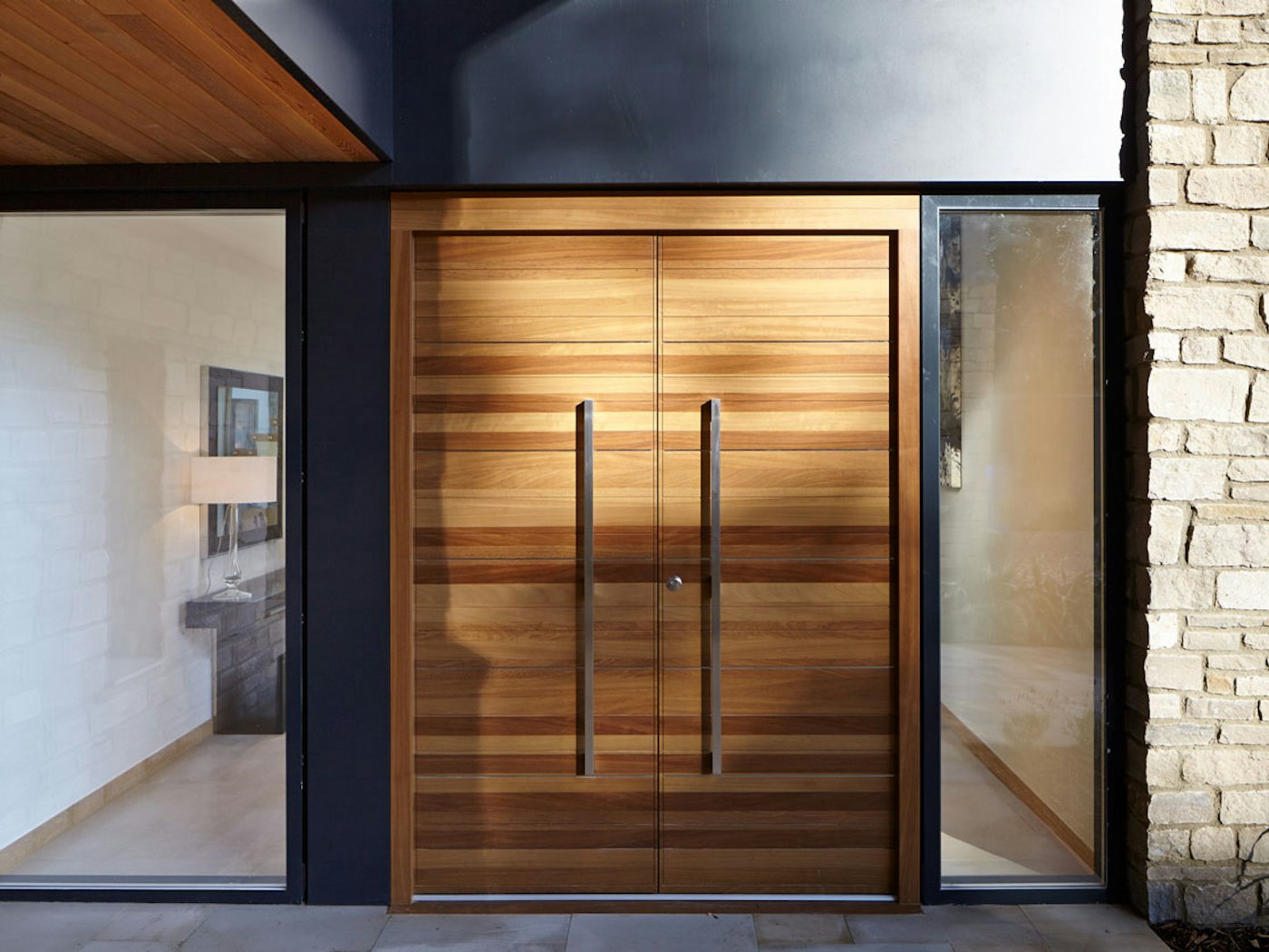 Rondo front door | Horizontal grooves, double doors | Urban Front