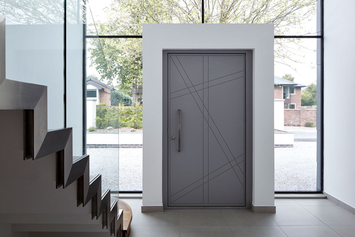 Grey painted | Interior | Root front door by Urban Front