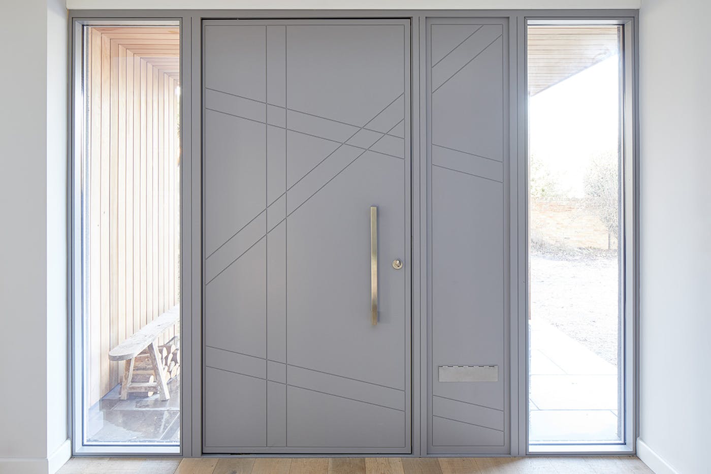 Grey painted | Interior | Root front door by Urban Front
