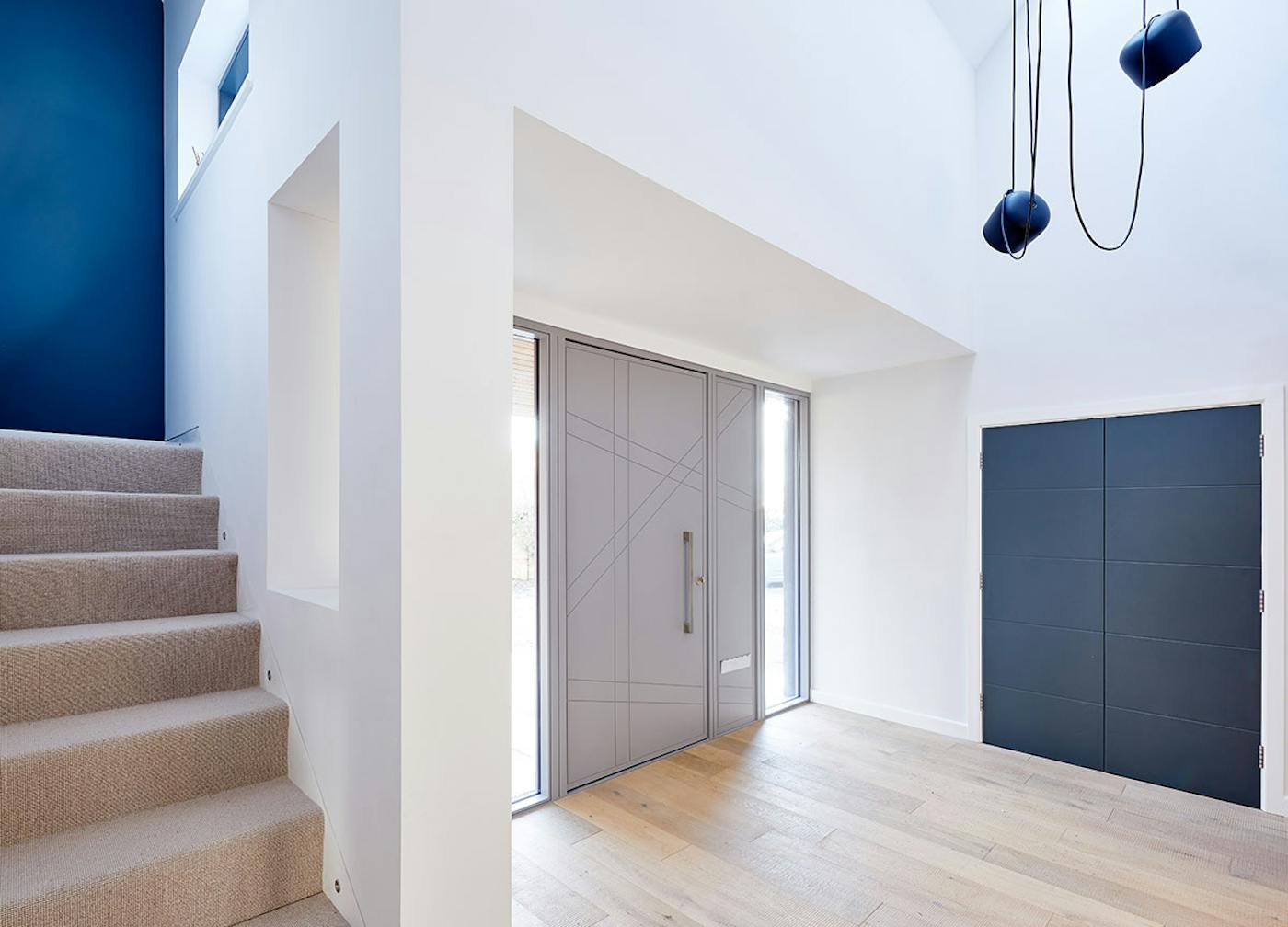 Grey painted | Interior wide | Root front door Urban Front