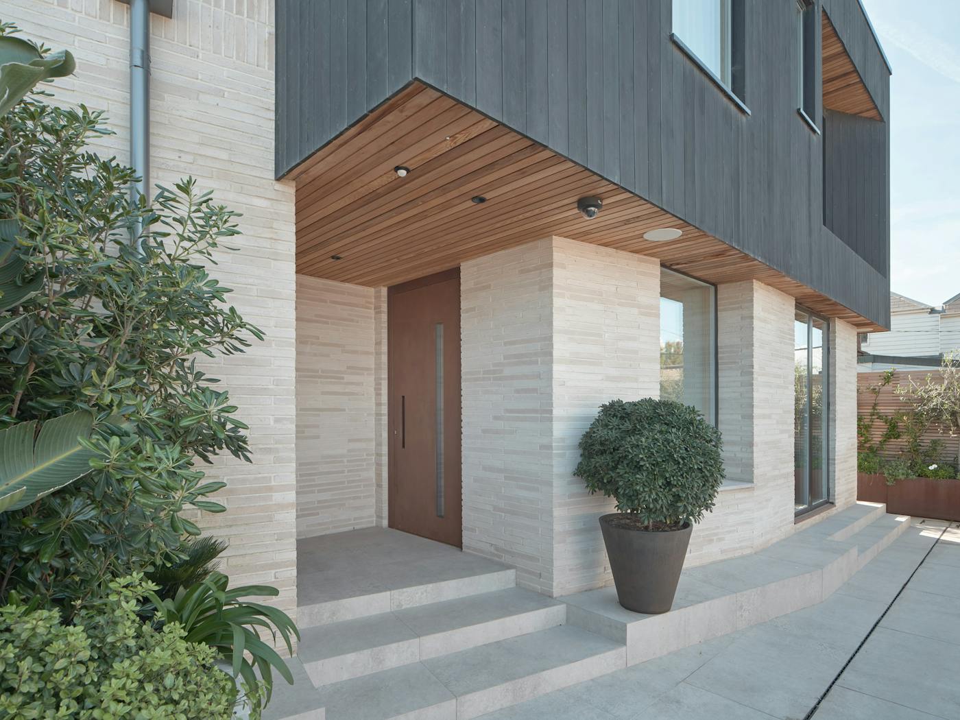 Our rusted steel door in the terano design