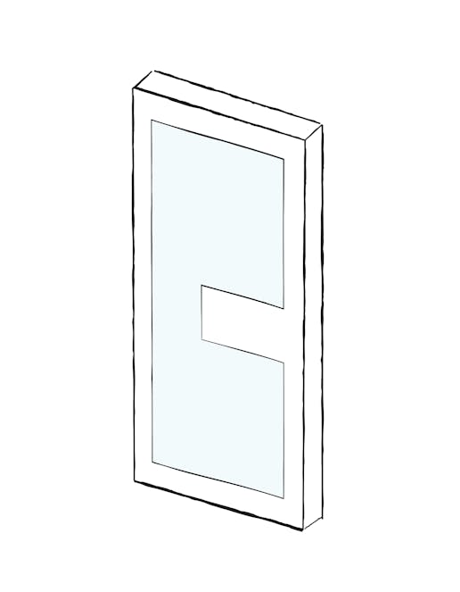 Contemporary front doors - Ice
