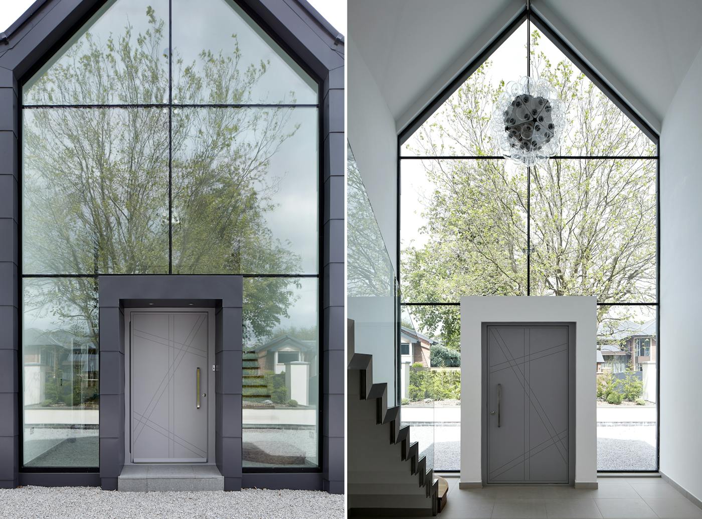 If it's a grand entrance you're after, this is the door setting you're looking for