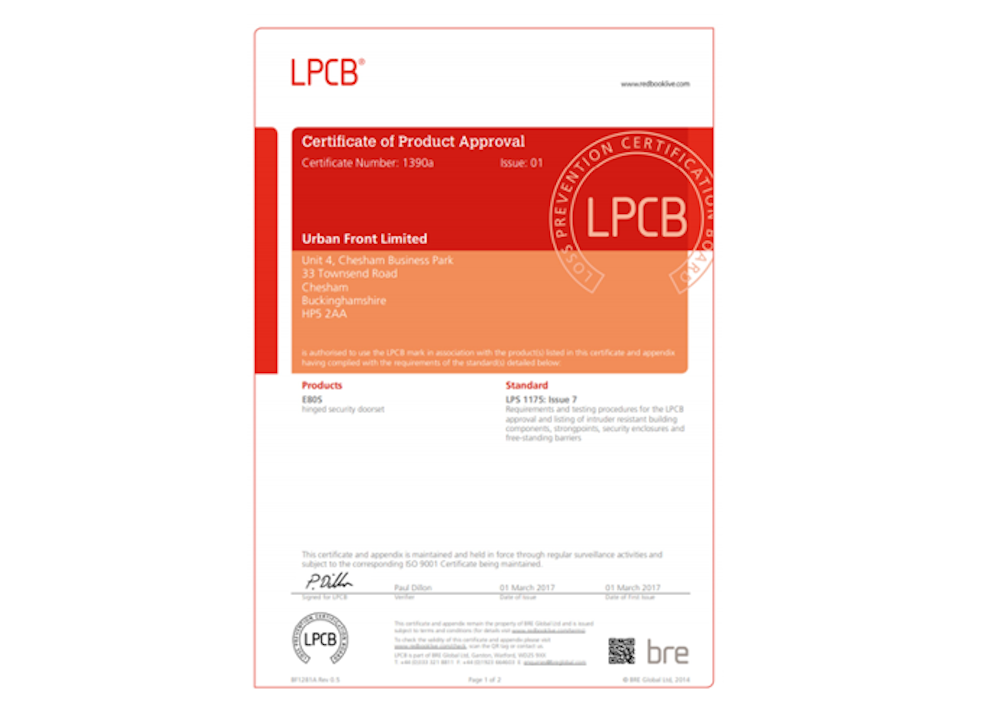 LPS1175 certification thumbnail 