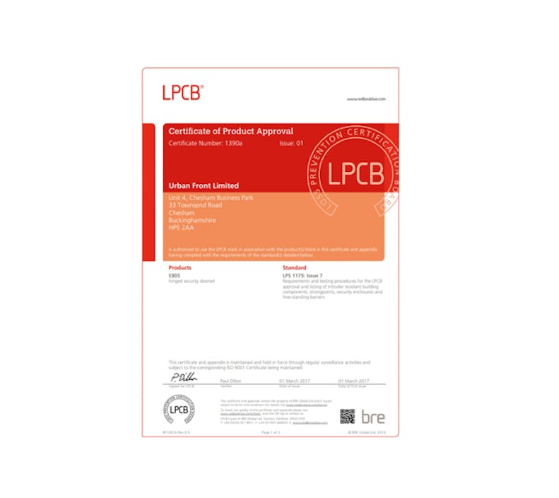 LPS1175 certification thumbnail 