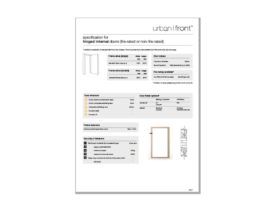 dsp12 hinged internal door landscape