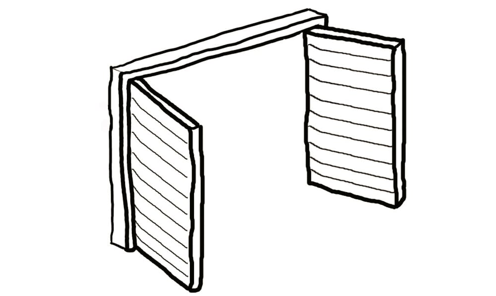 side hinged garage door icon