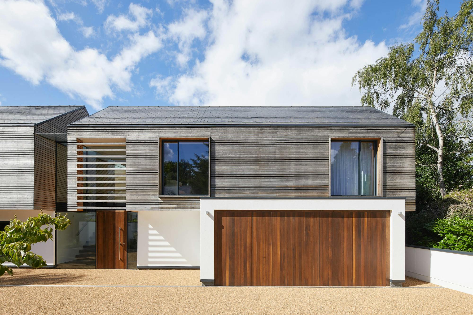 Raw V in Fumed oak with matching garage