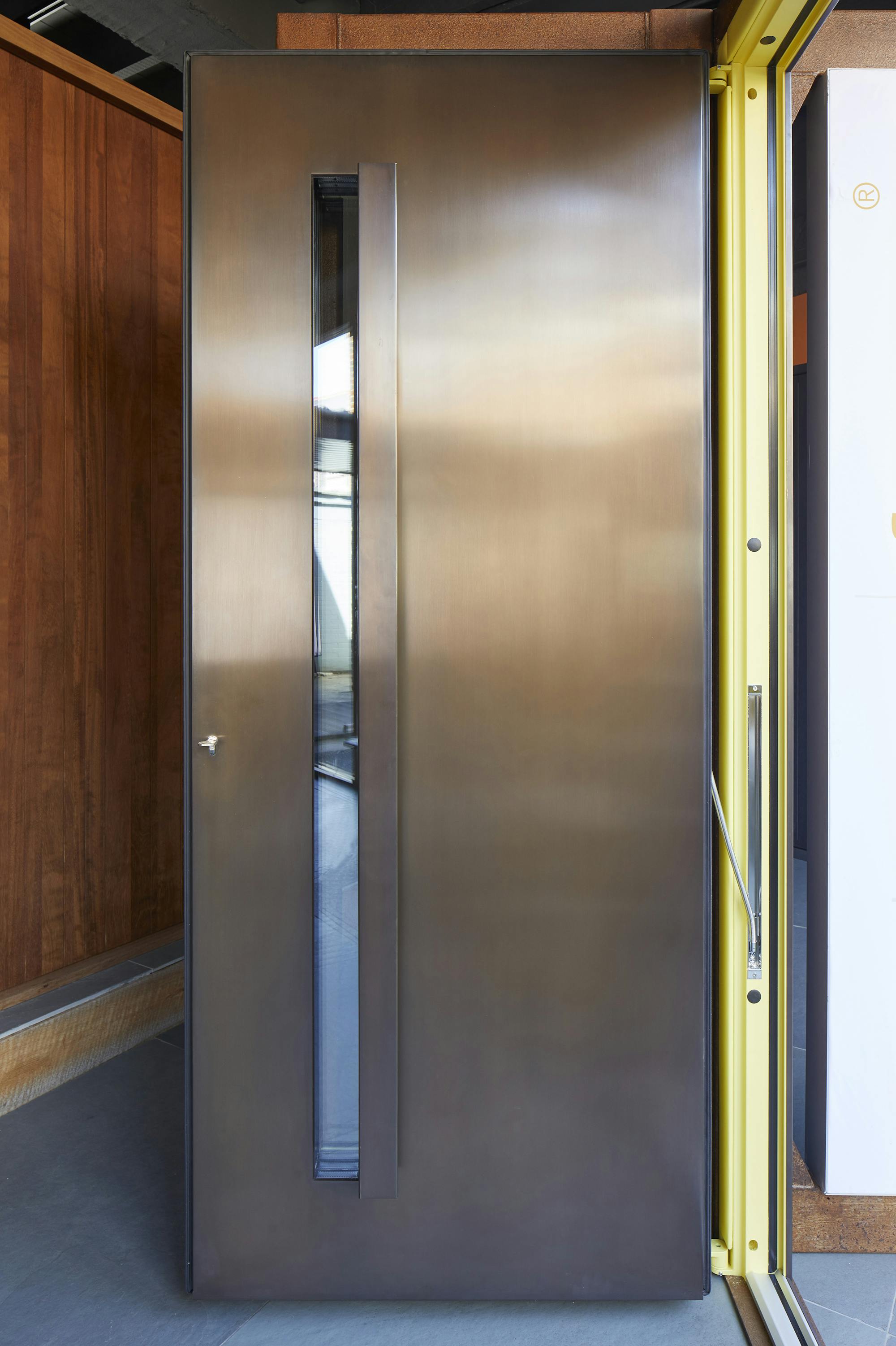 copper steel door
